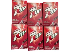 Cherry 7- Up Drink Mix Singles To Go ON the Go 6 Boxes 36 sticks New Free Ship