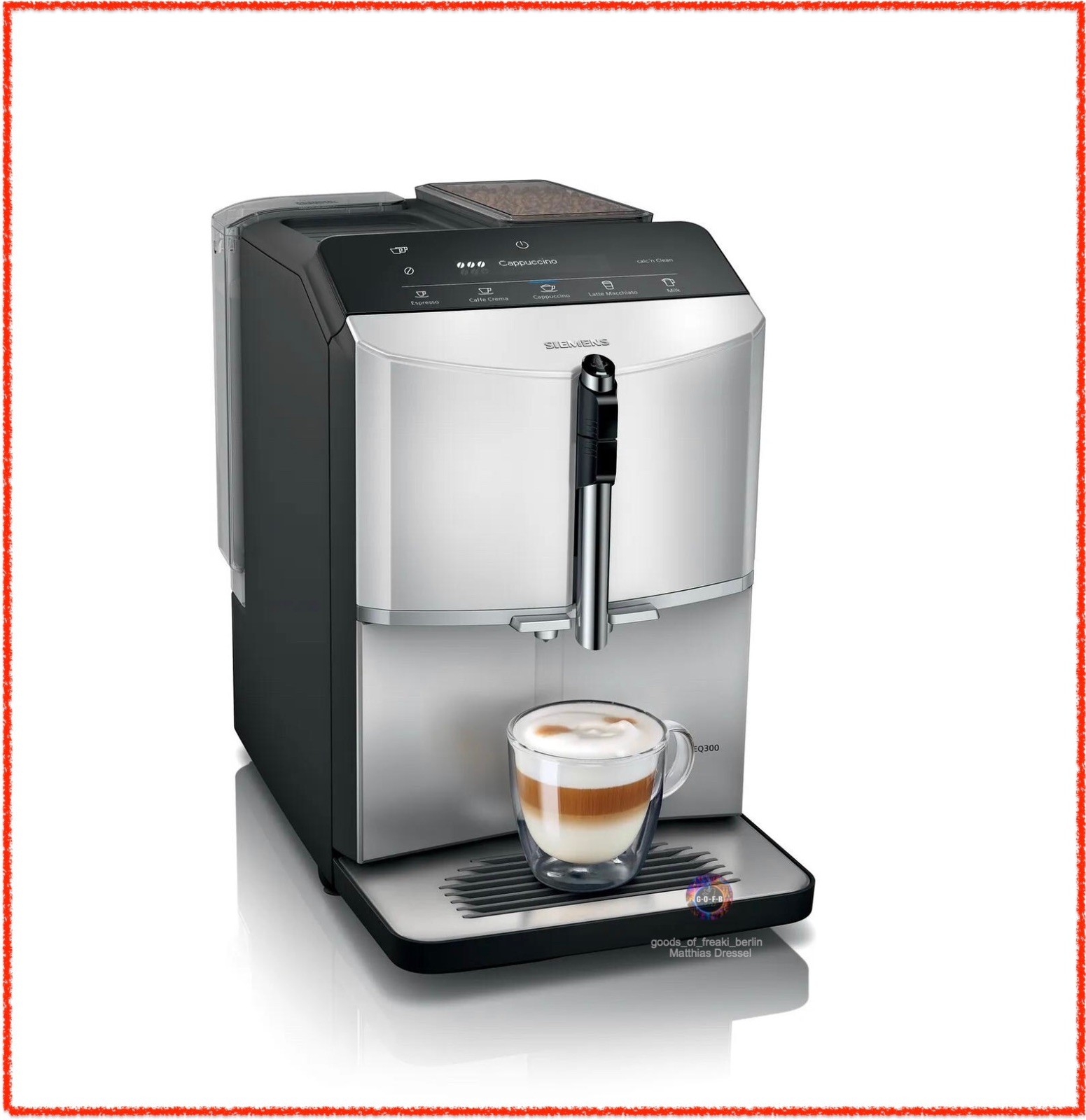 Siemens Schwarz Eq300 Tf303e01, Kaffeevollautomat, - Image 3