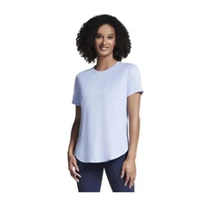 Skechers Go Walk Wear Go Dri Swift Tunic T-Shirt Women's M Lavender Short Sleeve