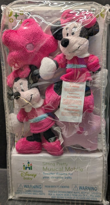 Disney Baby Sitting Pretty Musical Minnie Mouse Mobile ''Brahms Lullaby'' 2013 New