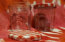 2 Empty Bonne Maman Jars 10 oz W lids