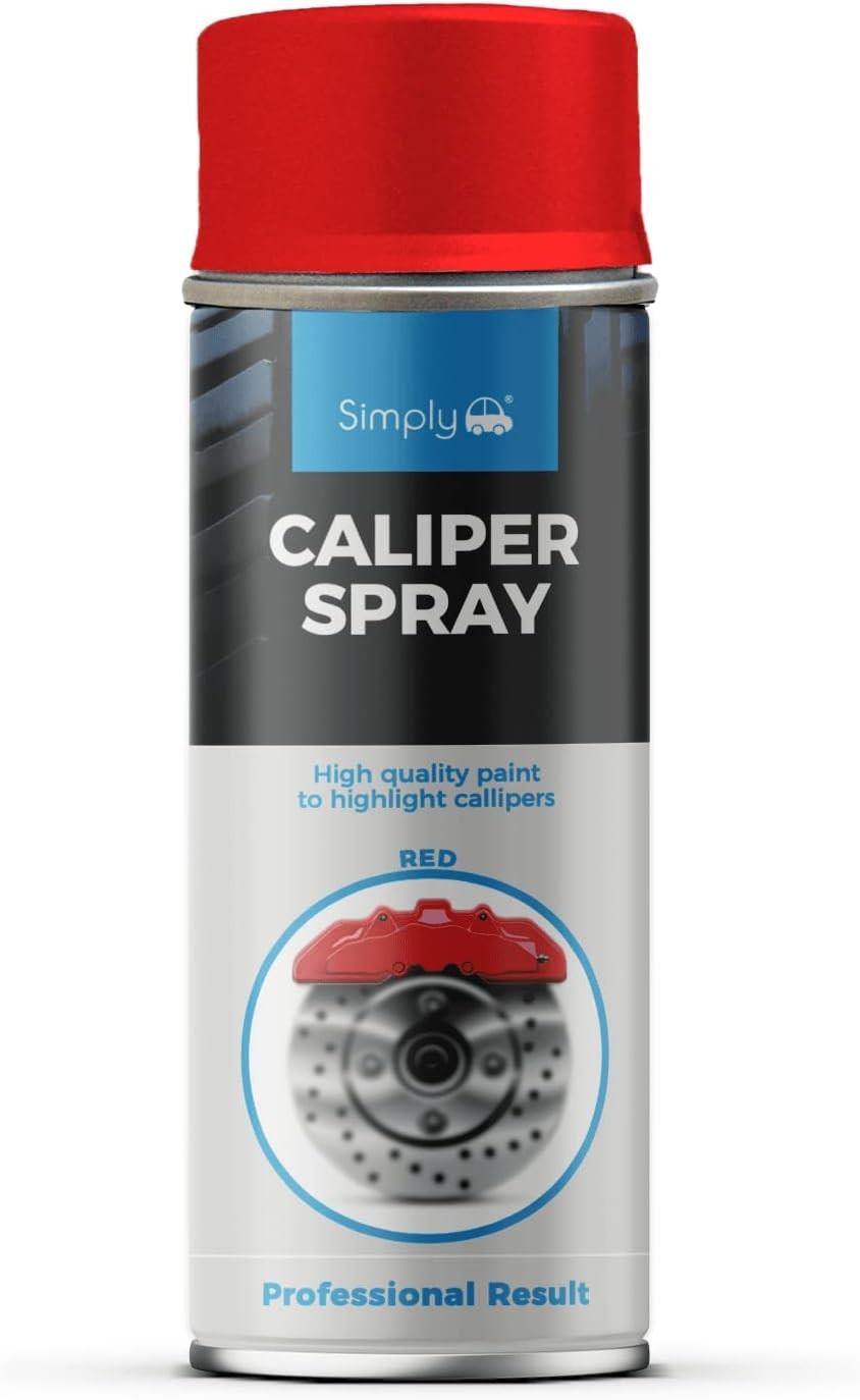 Simply SP-017 Red Caliper Spray Paint for Highlighting & Restoration of Car Cal