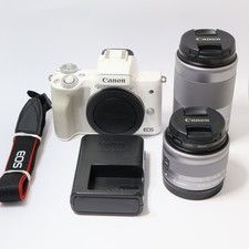 Canon EOS M Double Zoom Kit EF-M 15-45mm 55-200mm Mirrorless Camera