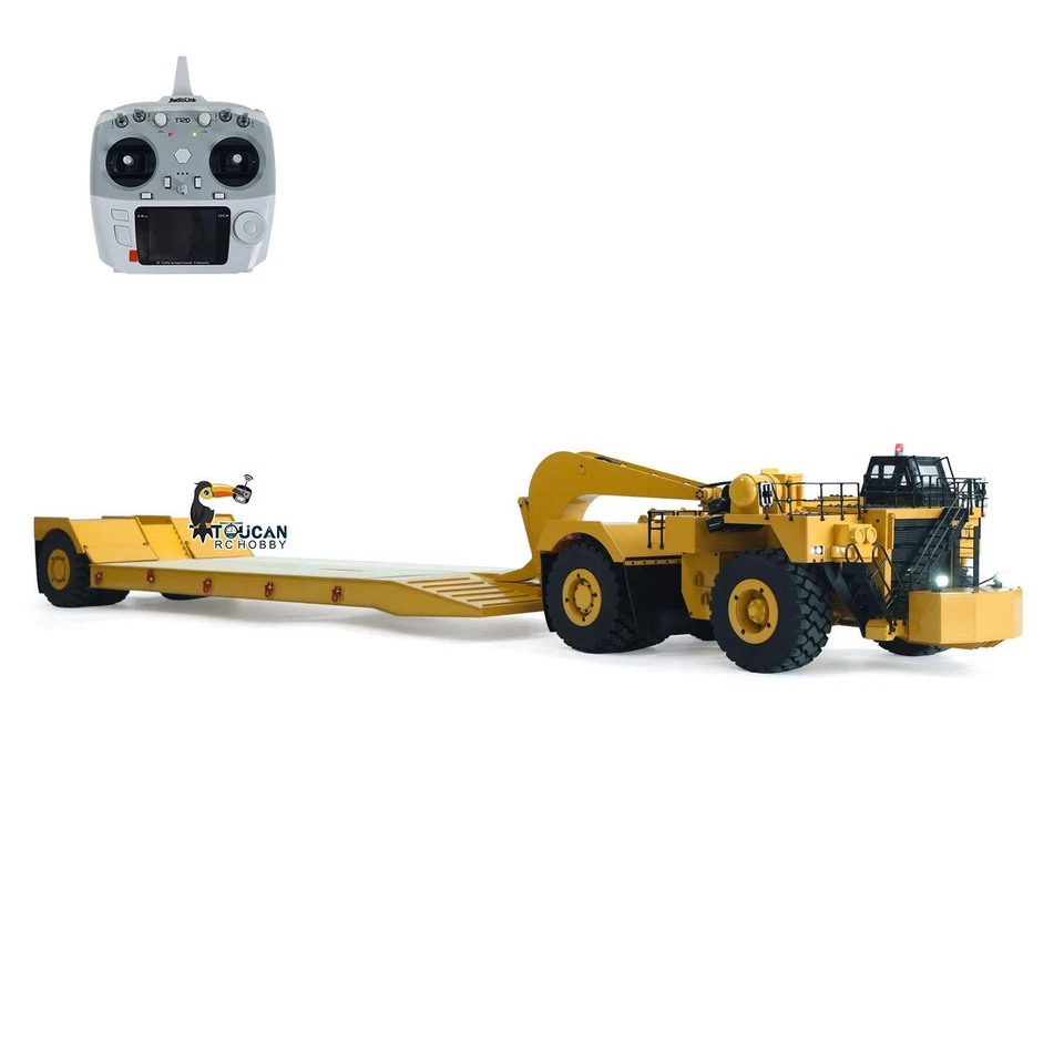 1.8Meters 1/20 RC Heavy Duty Hydraulischer Bergbauanhänger C739D Gooseneck Auto - Bild 4 von 4