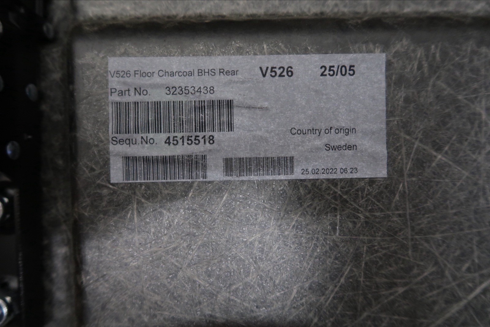 GENUINE VOLVO XC90 2015 ONWARDS MK2 REAR BOOT FALSE FLOOR COVER 32353438 image 9