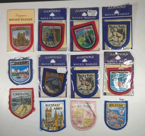 Vintage Samson's Woven Badges 1980s - Badges x 12