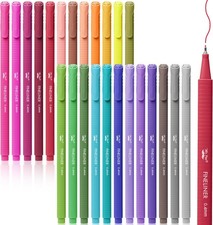 - Fineliner Pens Colored, 24 Pack, Bible Journaling Pen, Ergonomic Triangular Co