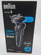 BRAUN Series 5 Clean & Fast Rechargeable Shaver KIT Model 5118s - Open Box-