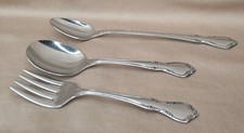 Oneida TODDLETIME 3pc Stainless Flatware Floral Infant Baby Youth