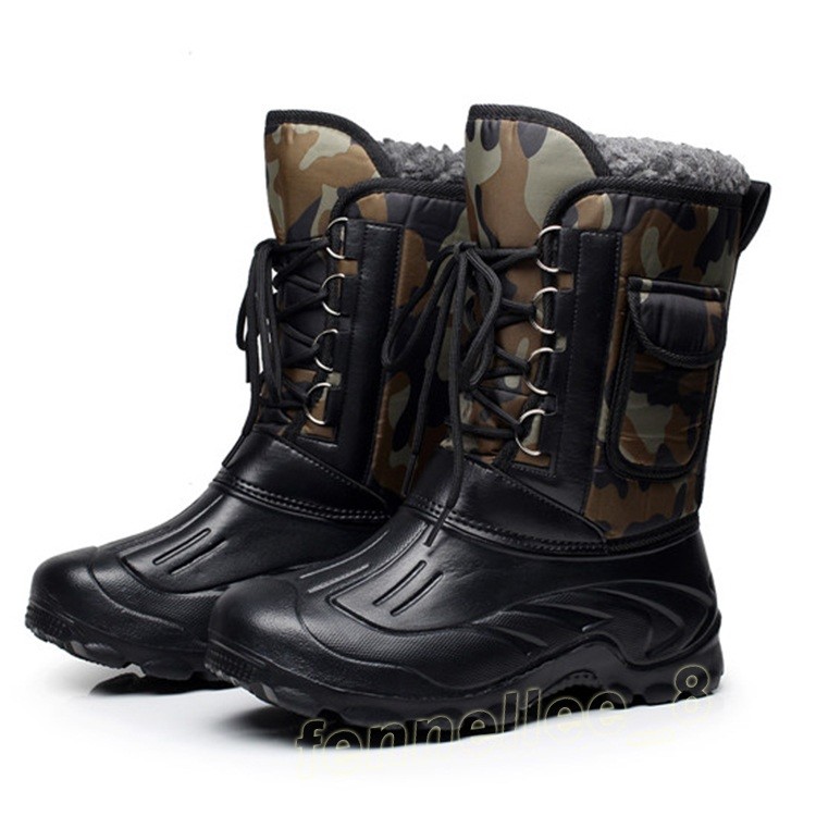 SALOMON Stivali da sci da neve militari mimetici da uomo imbottiti cotone outdoor esercito scarpe impermeabili taglia