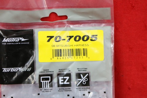 Metra 70-7005 Wiring Harness for Select 2007-2011 Mitsubishi Lancer/Outlander N1 - Picture 2 of 5