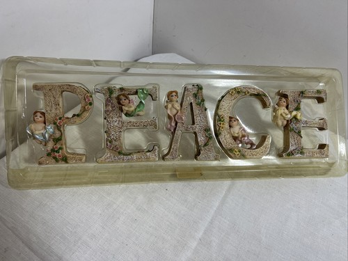 Classic Treasures Collectable PEACE 4” Letter Figurines Decor - Picture 2 of 11
