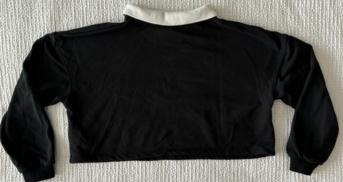 Stranger Things Girls Large 8/10 Medium Long Sleeve Polo Shirt Eleven Cropped - Picture 8 of 10
