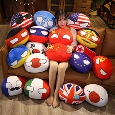 Country Ball Plush Toys Polandball Pendant Co...
