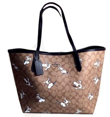 snoopy coach tote
