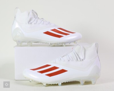 Adidas Adizero Primeknit White Orange Football Cleats Men's Size