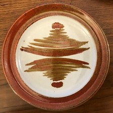 Vintage Dennis Kirchmann Studio Pottery Plate Signed Stoneware 10.25  