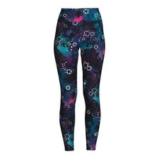 No Boundaries Junior's Sueded Ankle Leggings Stars Black Small