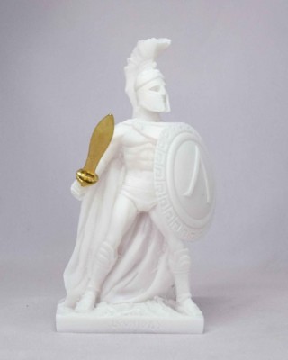 Maska 3-712W Leonidas 16 cm Alabaster Weiss Serie Krieger 