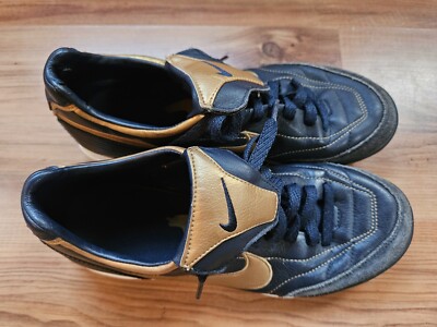 NIKE TIEMPO NATURAL SOCCER TURF CLEATS 312604-471 2007 US 6.5 NAVY