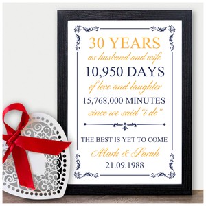 30th wedding anniversary gift ideas for husband