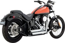 17225 Scarico SHORT SHOTS STAGGERED cromato Harley FLSTN 1690 ABS 17 VANCE&HINES