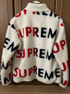ジャケット・アウター 2018AW Supreme Reversible Fleece Jacket Supreme Reversible Logo Fleece Jacket (FW18) - $228
