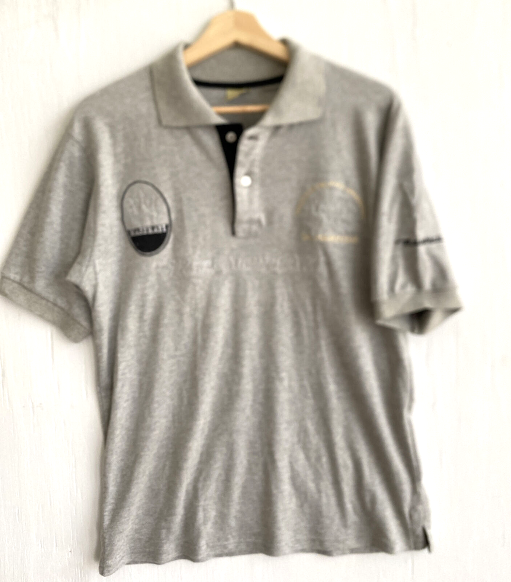 LA MARTINA Buenos Aires Maserati Polo Shirt Gray Logo Size M