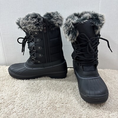 DREAM PAIRS DP Canada Womens Snow Boots Size 7 Warm Fur Lined Waterproof Boots