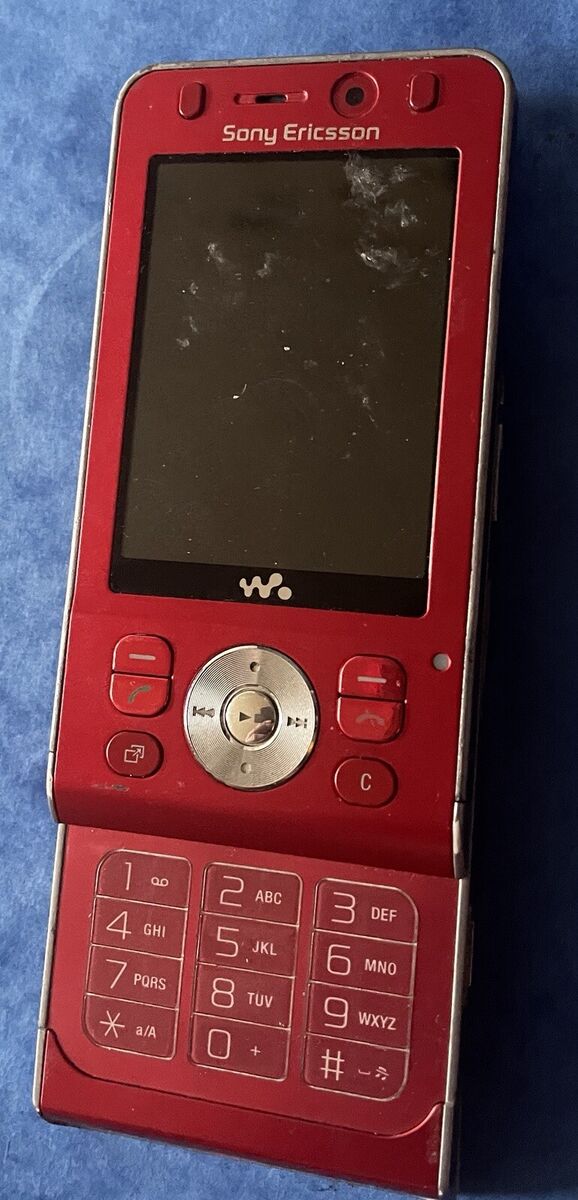 Retro 2008 Sony Ericsson Walkman W910i - (Red) GSM Mobile Retro 2008 Sony Ericsson Walkman W910i - (Red) GSM Mobile
