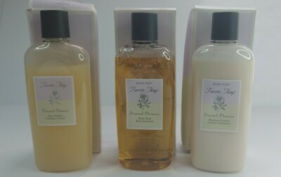 Set Mary Kay Favorite Things Pressed Flowers Body Polisher Moisture Lotion Soak