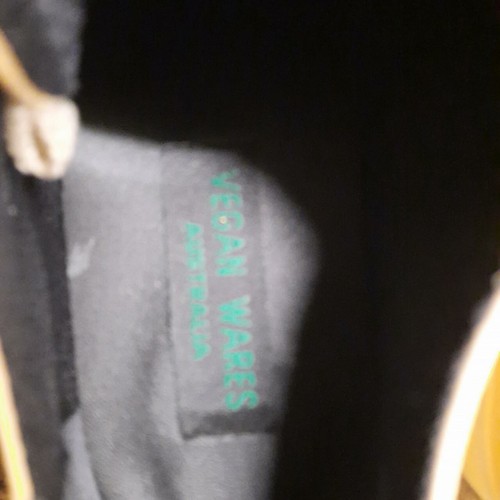 Vegan Wares Australia Yellow Florescent Flat Shoes Size 6 - Picture 4 of 4