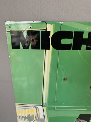 Insegna - Placa esmaltada Michelin de doble cara - Michelin - Catawiki