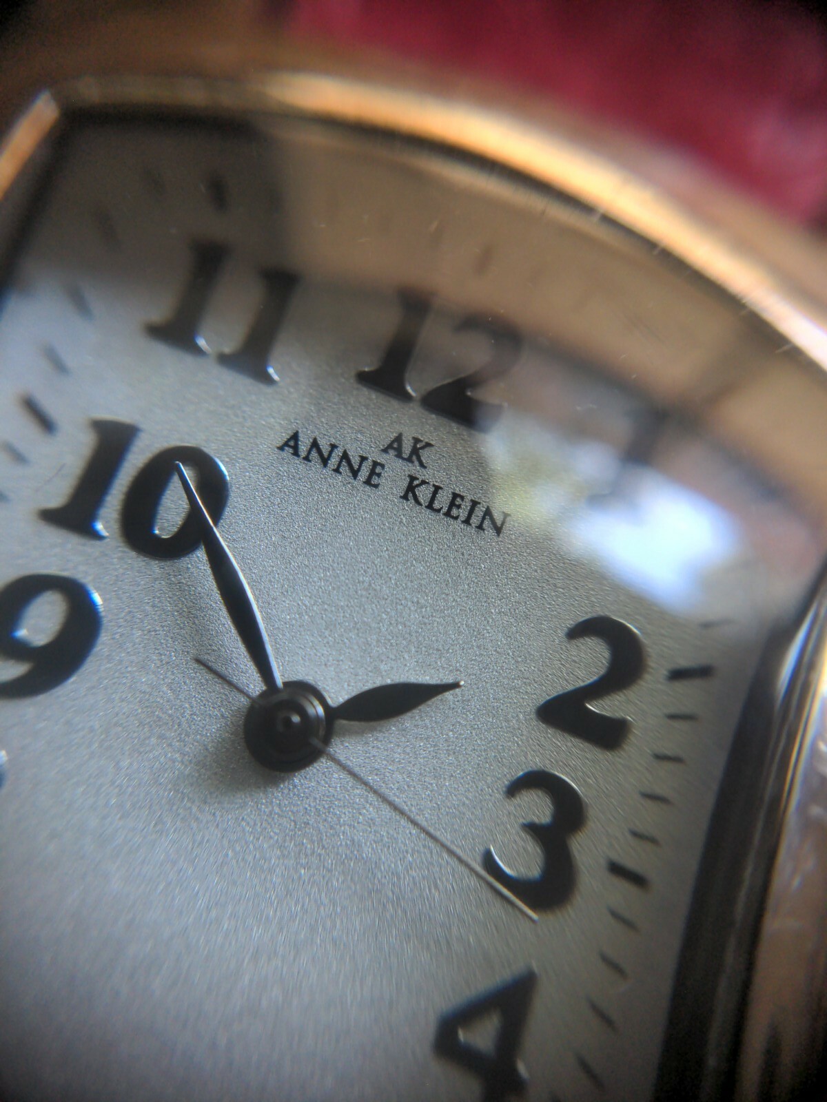 Women's ANNE KLEIN Silvertone Rectangular Case Wa… - image 6