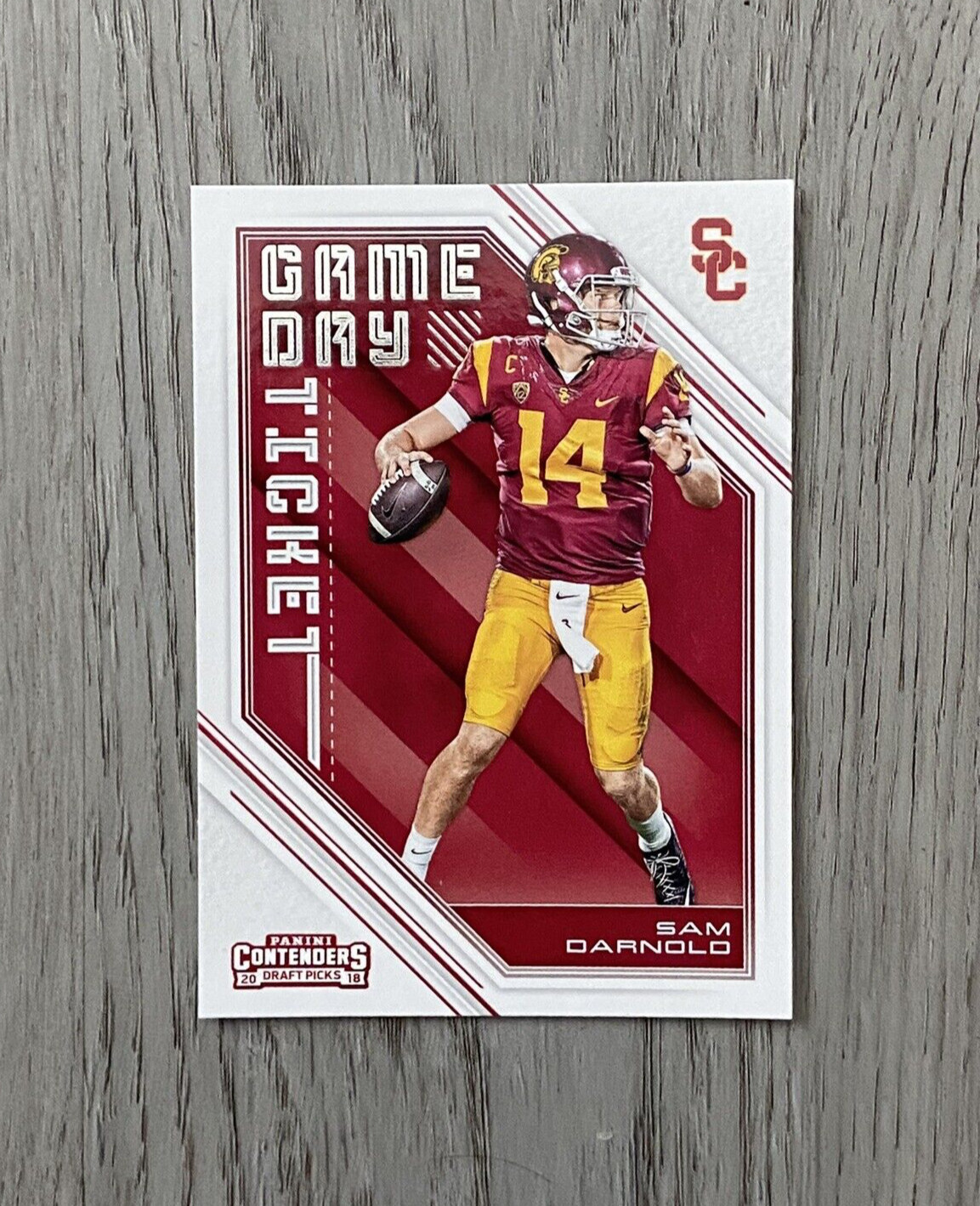2018 Panini Contenders Draft Picks Game Day Ticket | Sam Darnold | #1 | USC