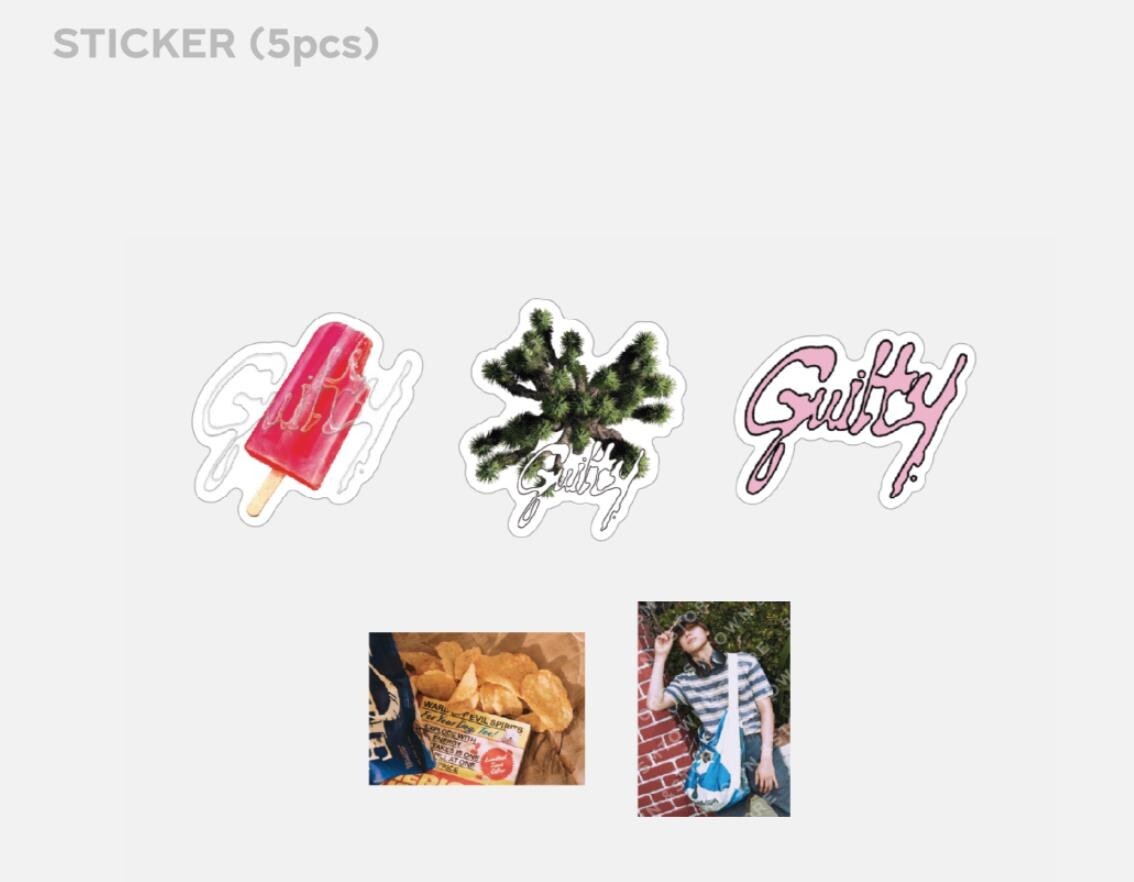 Taemin Shinee Guilty ポストカード ステッカー セット TAEMIN SHINEE Guilty SMTOWN OFFICIAL MD GOODS POSTCARD SET SEALED