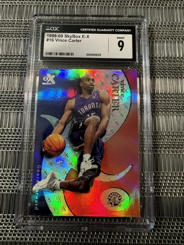 2000 Fleer Skybox Vince Carter Holo Ex #16 Toronto Raptors CGC 9