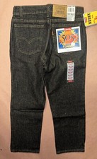 Vintage Levis 505 Boys Husky Jeans, Deadstock NWT, Size 28x23