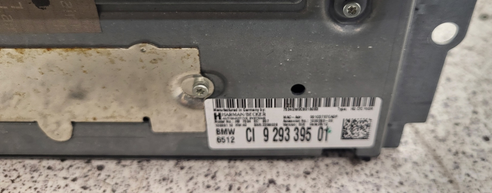 BMW F10 530DX , Car Infotainment Computer, 65129293395 