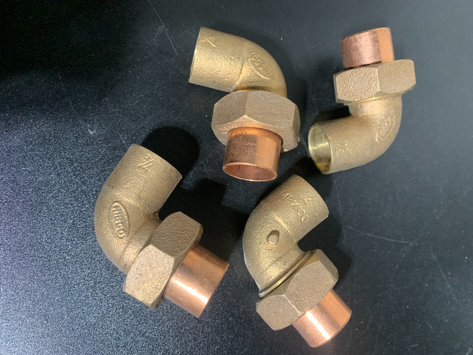 NIBCO 3/4" BRASS COPPER SWEAT UNION ELBOWS QTY (1) NEW *MEXICO*