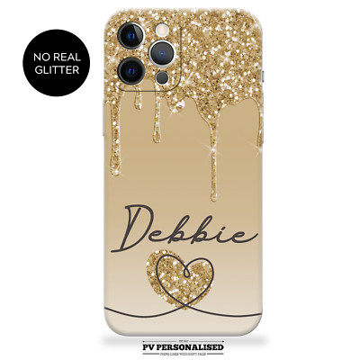 Personalisierte Handyhülle Name Silikon Cover für iPhone 11 12 13 14 15 16 Geschenk