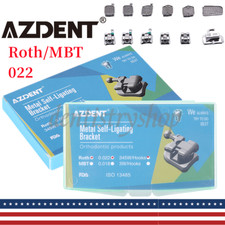 AZDENT Dental Orthodontic Self-Ligating Bracket Braces Roth/MBT.022 Hook 345 FDA