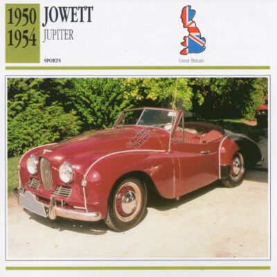 JOWETT JUPITER SA 1949 RED WITH SOFT TOP BEIGE 1:43 Oxford Auto