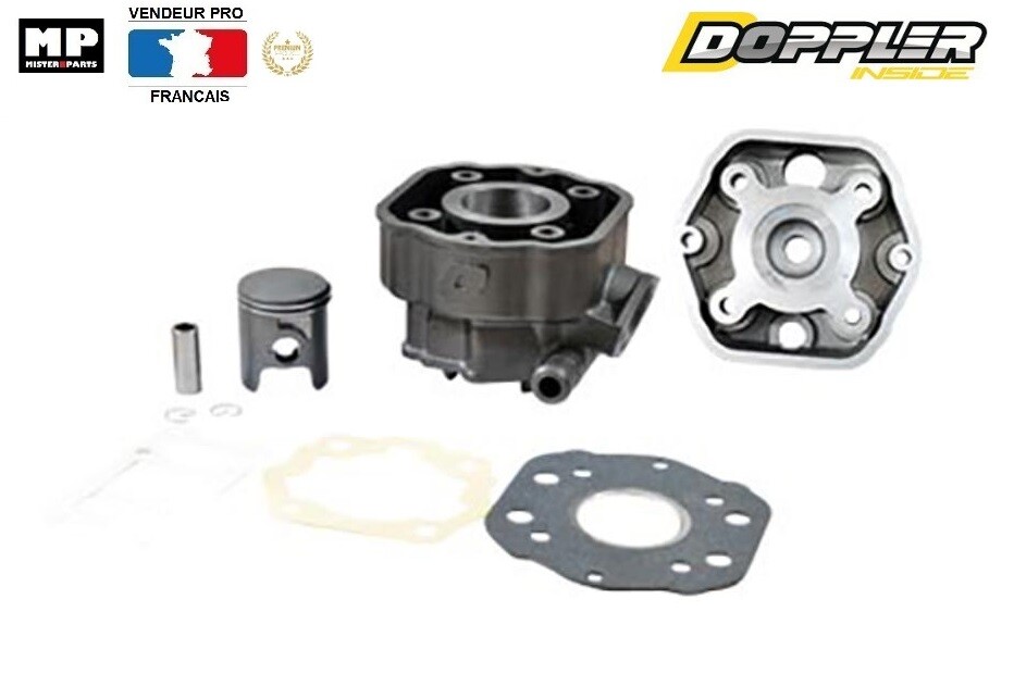 Kit haut moteur Doppler en fonte pour Derbi Senda et GPR 50 Euro 2 jusqu'à 2005