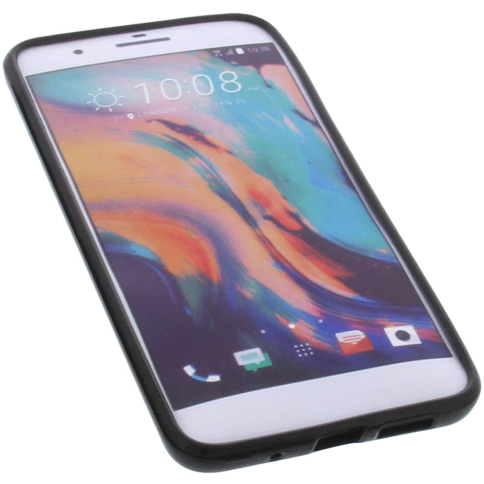 Custodia per HTC E66/HTC One X10 Custodia Cellulare TPU Gomma Custodia Nera - Immagine 4 di 4