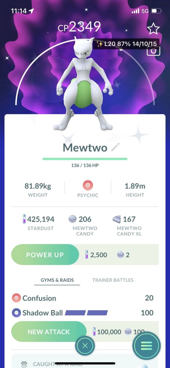 Pokemon GO - MewTwo ✨Shiny✨ and Original