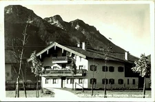 RPPC Inzell Obbys German Alpine Road Kreuzfeldhof Real Photo Postcard