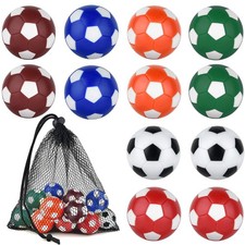 Coopay 12 Pieces 32mm Foosball Balls Table Multicolor Football Soccer Replace...