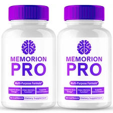 (2 Pack) Memorion Pro Brain Capsules, MemorionPro Advanced Brain & Memory Pills