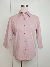 Bluse Damen Gr. 40 Marke Street One rot / weiß kariert